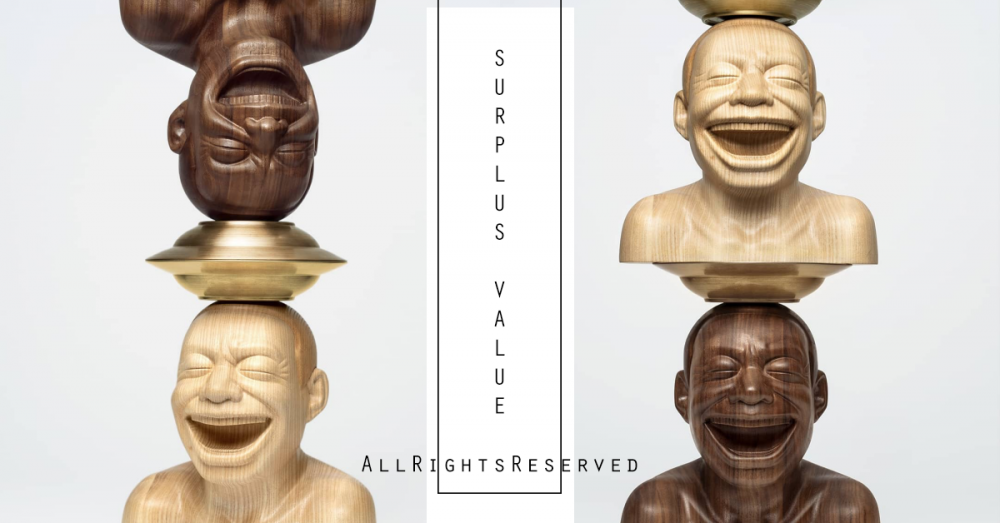 全球獨家太猛了！現實主義派畫家岳敏君首發75枚限量原木雕塑 “SURPLUS VALUE”定價消息公開！