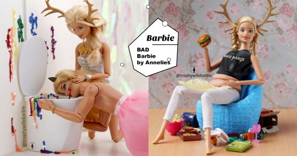 「不良Barbie」你有見過嗎？食煙、醉酒嘔吐還舉中指，厭世指數100分！