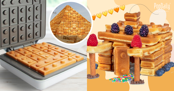 全球首個能玩能吃的「積木窩夫機」太有趣！用鬆軟酥脆如LEGO的積木，與朋友大鬥搭建窩夫水果城堡！