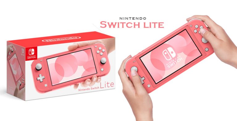 全新珊瑚色Switch Lite粉嫩登场！ Nintendo革新轻巧Switch，少女心都要爆炸啦