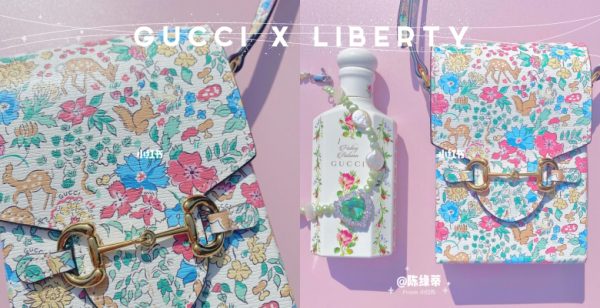 花卉系列盛开！Gucci x Liberty 碎花限定手机包，承载迷人的花园梦境！