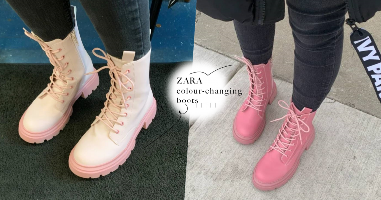 甜辣妹子们的福音！ZARA发大招推出「会变色小粉靴」，一个价格得到的双份快乐！大马已上架！